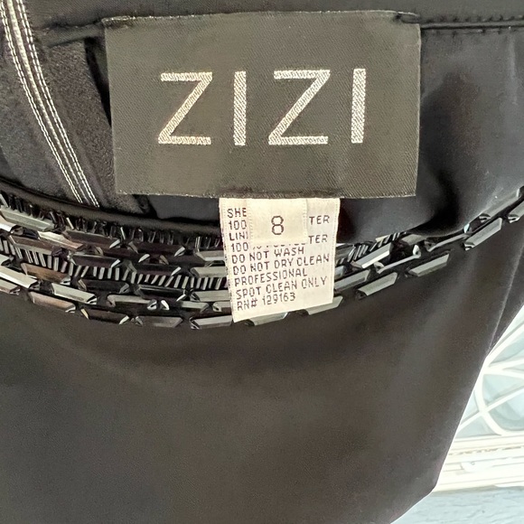 Black dress  above the knee beading up top - Picture 2 of 3